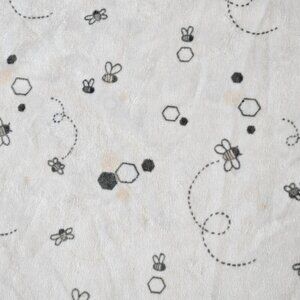 S L Home Baby Blanket Bee Honeycomb Light‎ Pink Soft Plush Reversible